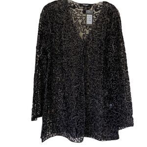 Maggie Black Lace Cardigan